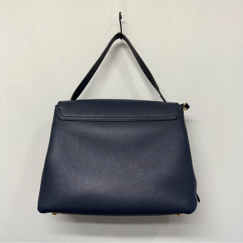 Authentic Burberry Camberley Medium Leather Satchel Navy Blue Hand Bag - Picture 6 of 16